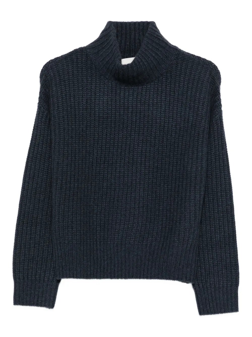 Lisa Yang Ribbed Turtleneck Sweater In Blue