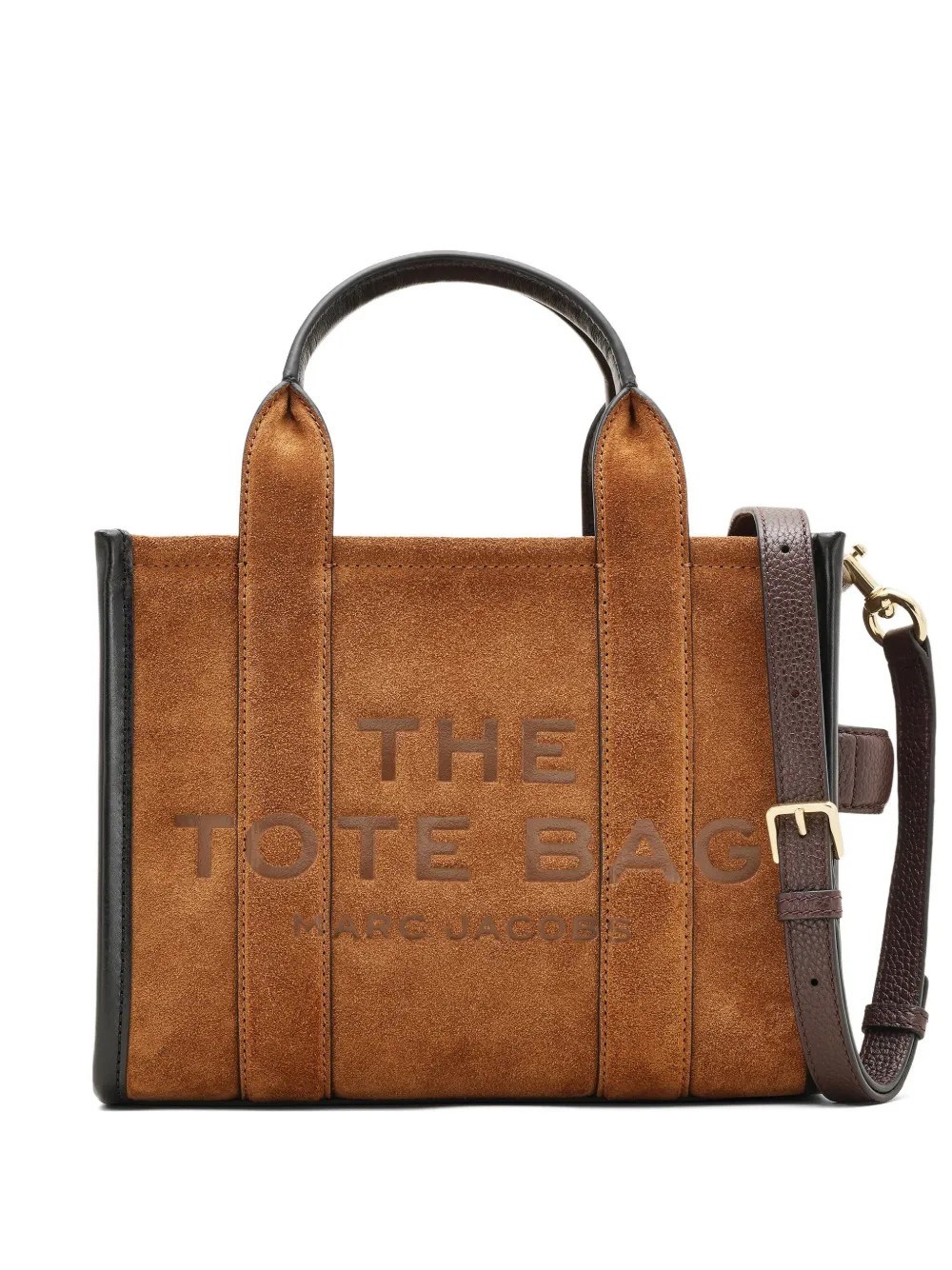 Marc Jacobs The Suede Small Tote Bag In Brown