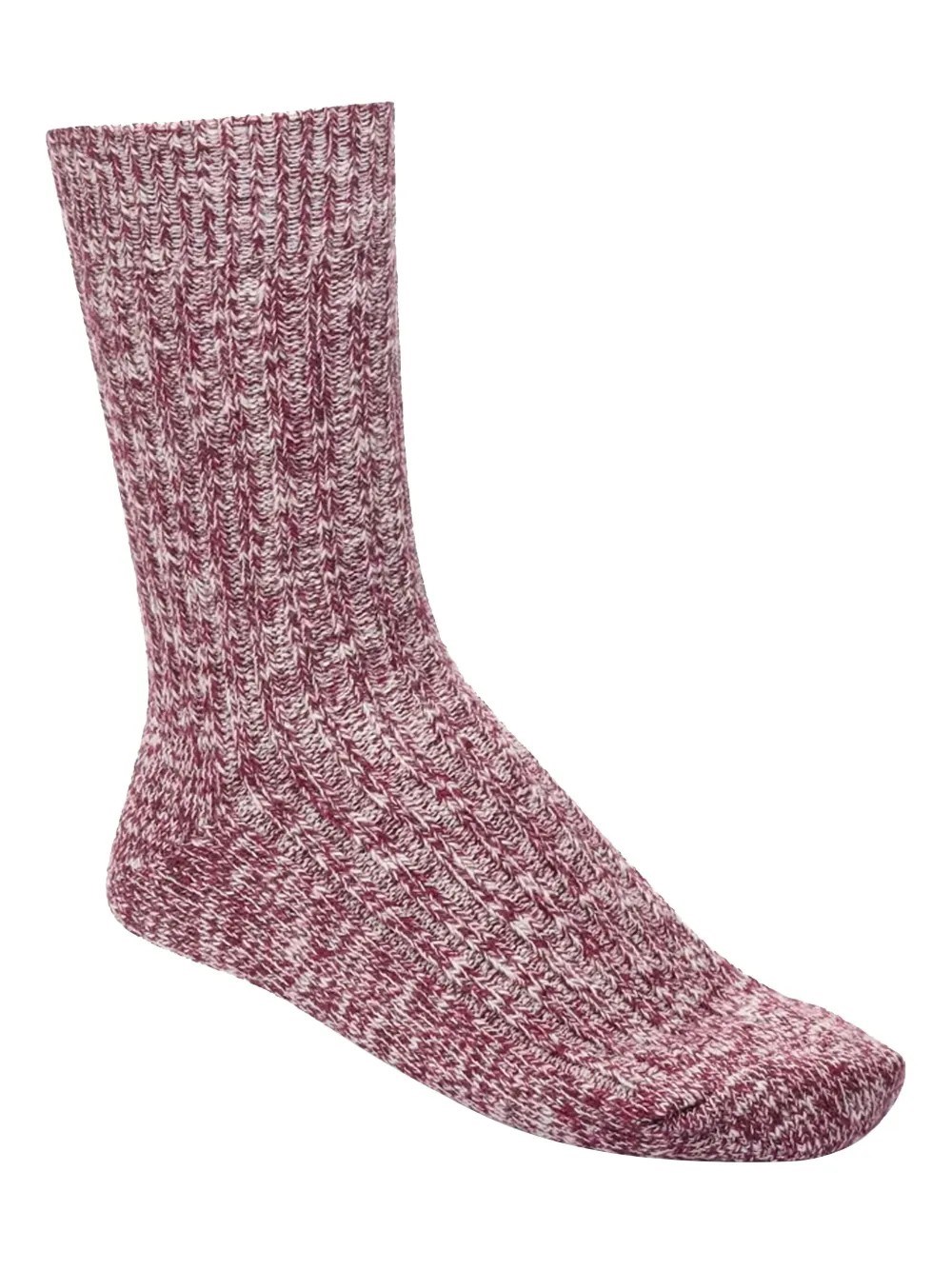 Birkenstock Ribbed Socks In Burgundy