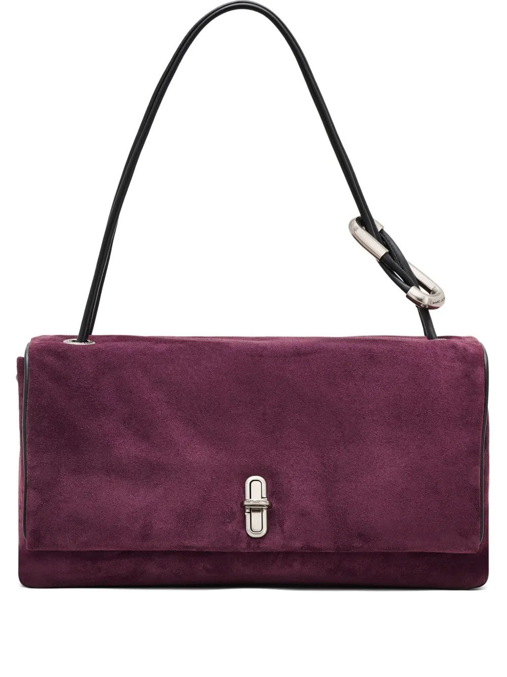 Marc Jacobs The Large Dual Suede Shoulder Bag In Burgundy