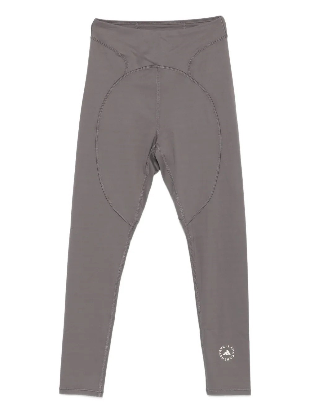 Adidas By Stella Mccartney 7/8 Circular-panel Performance Leggings In Neutral