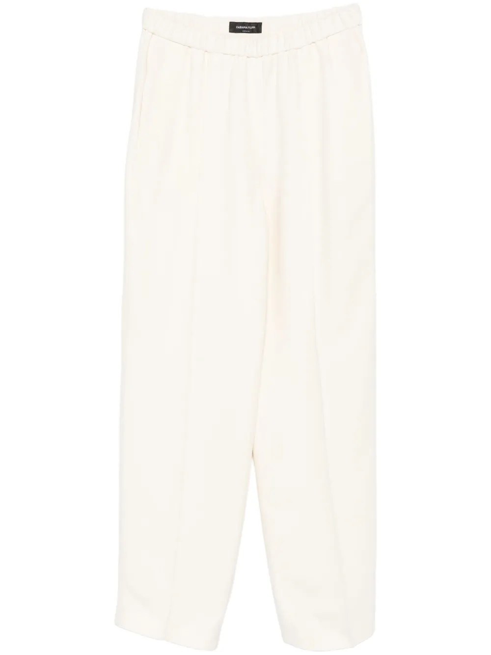 Fabiana Filippi Elastic Waist Casual Pants In White