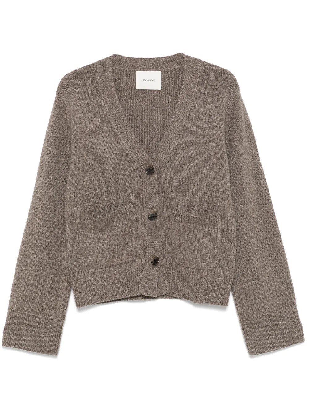 Lisa Yang Danni Cashmere Cardigan In Brown
