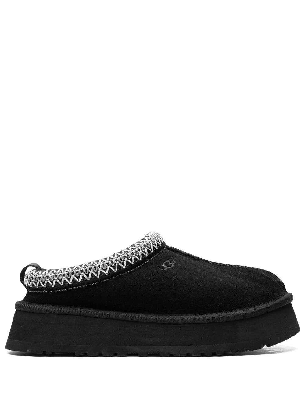 Ugg Tasman Slip-on Shearling Flat Mules In Black