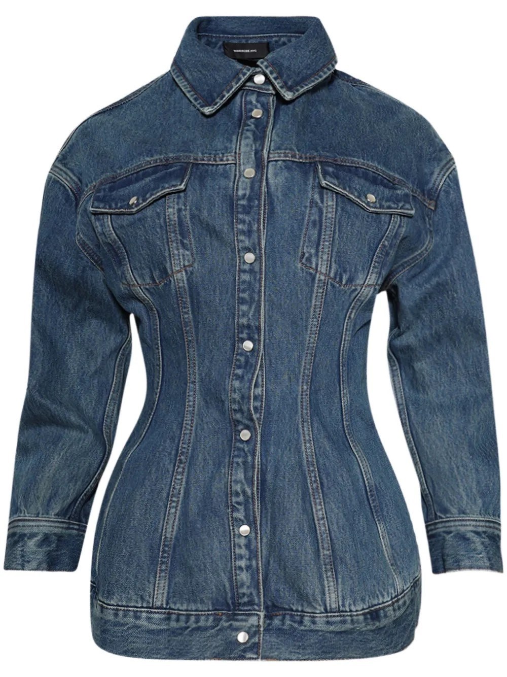 Wardrobe.nyc Denim Contour Jacket In Blue