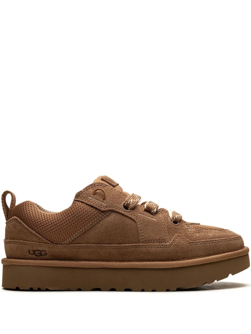 Ugg Biscuit Suede And Mesh Lowmel Sneakers In Brown