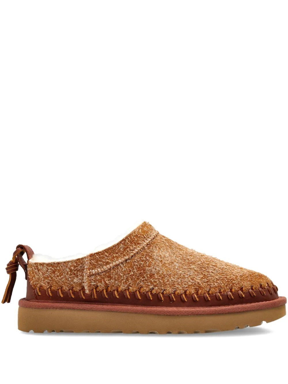 Ugg Camel Suede Classic Micro Biarritz Slippers In Brown