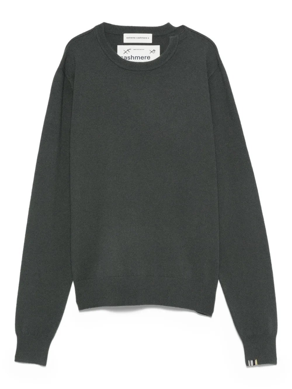 Extreme Cashmere Round-neck Cashmere-blend Sweater In Gray