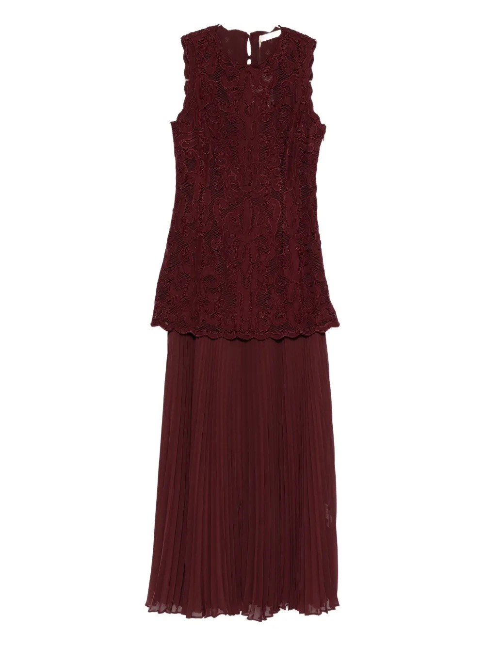 Ulla Johnson Auryn Applique Midi Dress In Brown