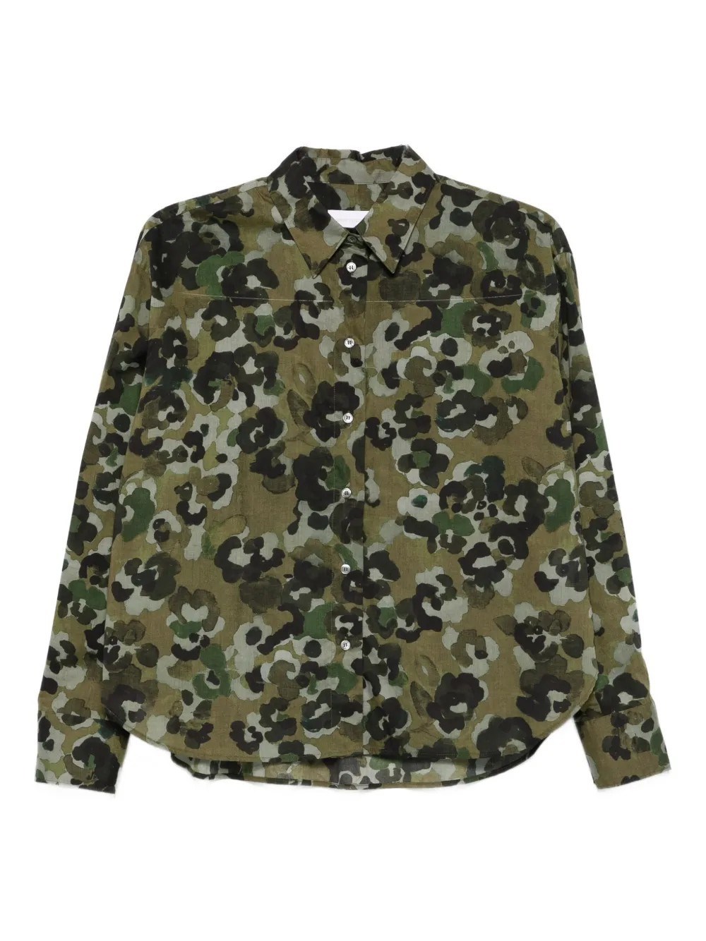 Robert Friedman Floral-print Button-down Shirt In Green