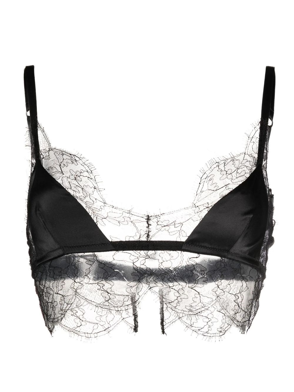 Dolce & Gabbana Lace Detail Bra In Black