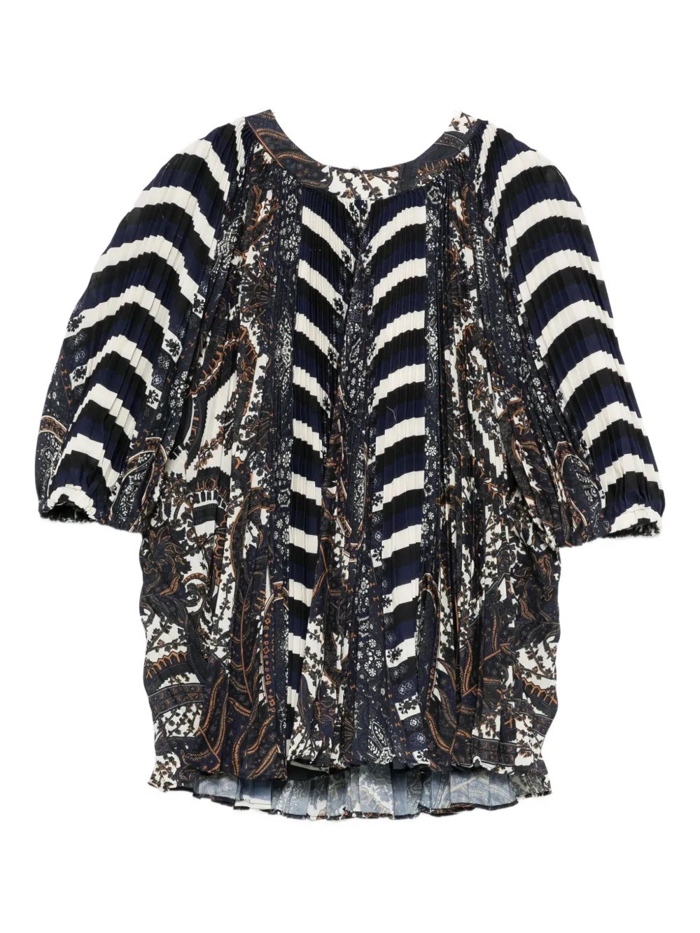 Ulla Johnson Dafne Pleated Short Sleeve Blouse Eclipse In Black