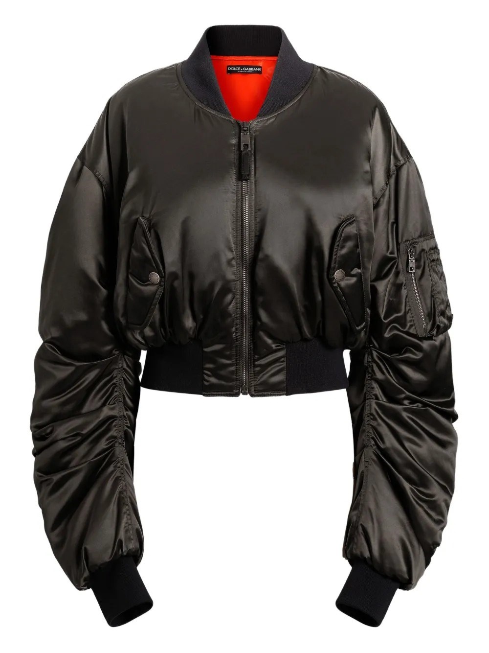 Dolce & Gabbana Nylon Canvas Over Jacket In Black