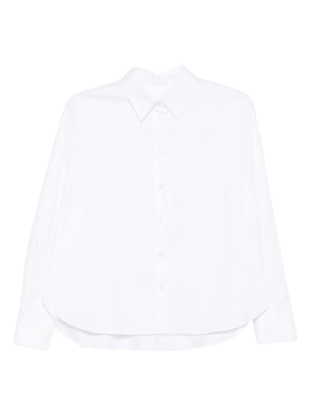 Robert Friedman Cotton Popeline Shirt In White
