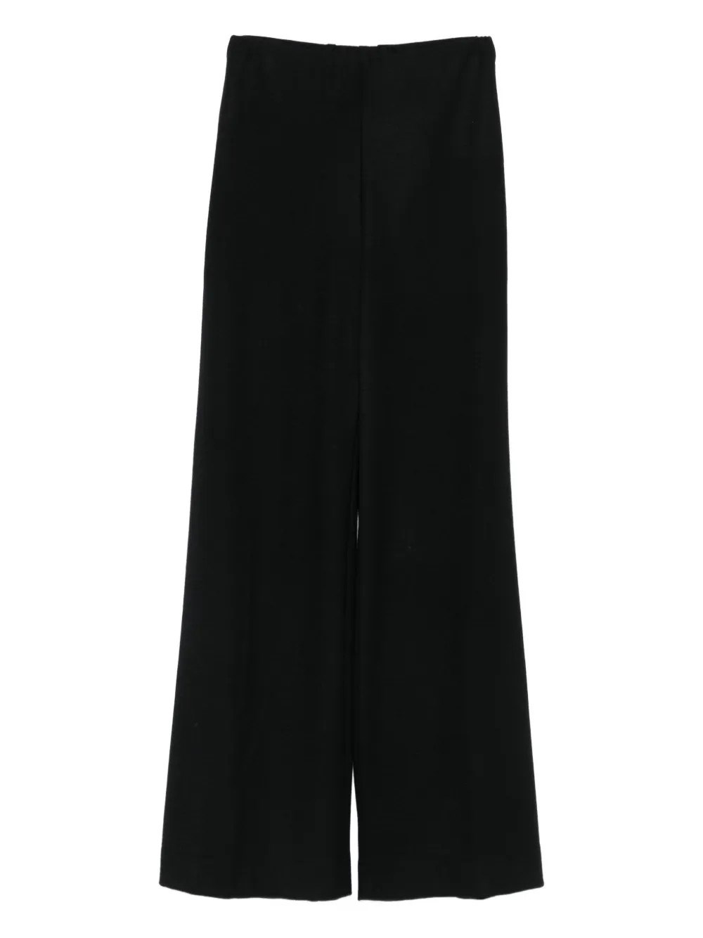 Harris Wharf London Wide Leg Trousers In Black