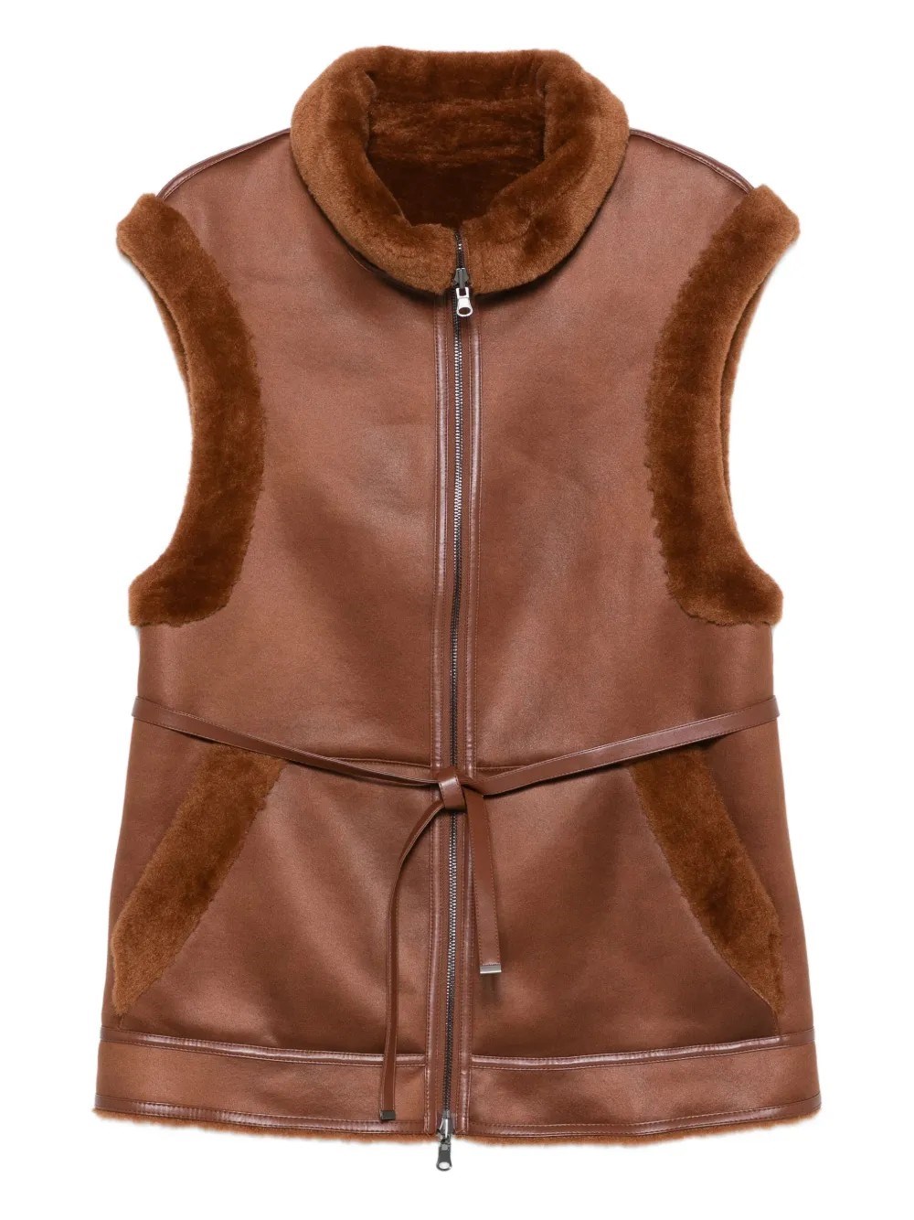 Urban Code Revesible Vest In Brown