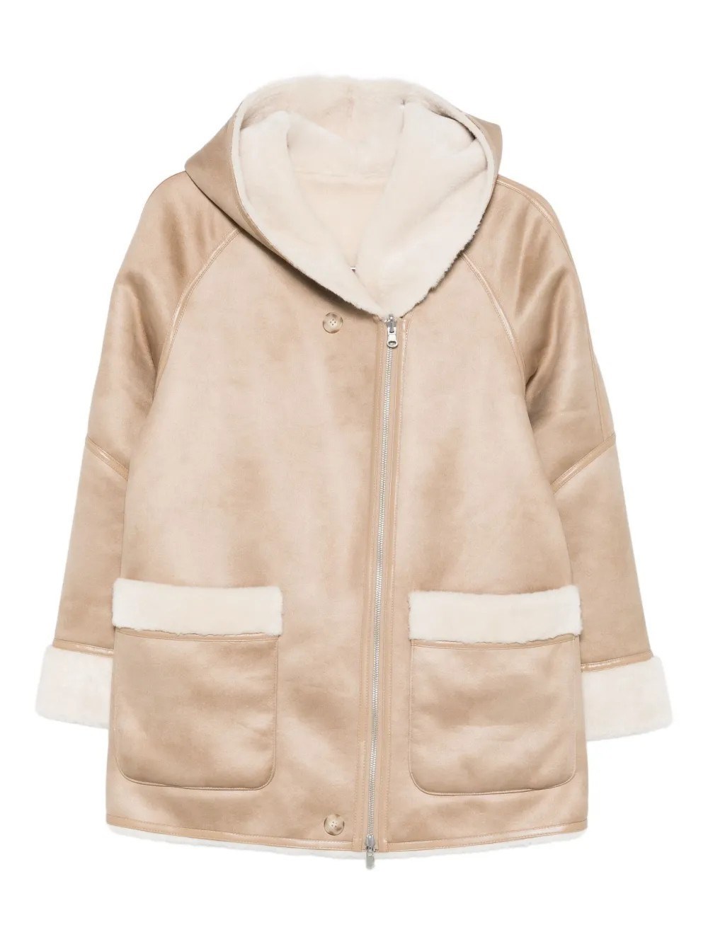 Urban Code Reversible Sheepskin In Neutral