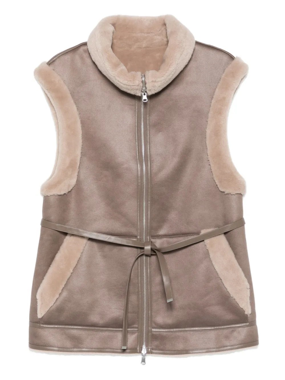 Urban Code Revesible Vest In Brown