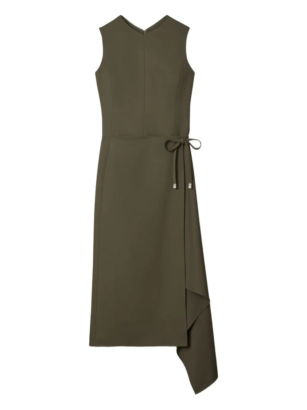 Tory Burch Frop Waist Wrap Dress In Green