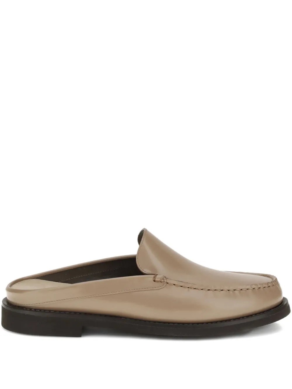 Brunello Cucinelli Women Leather Mules In Gray