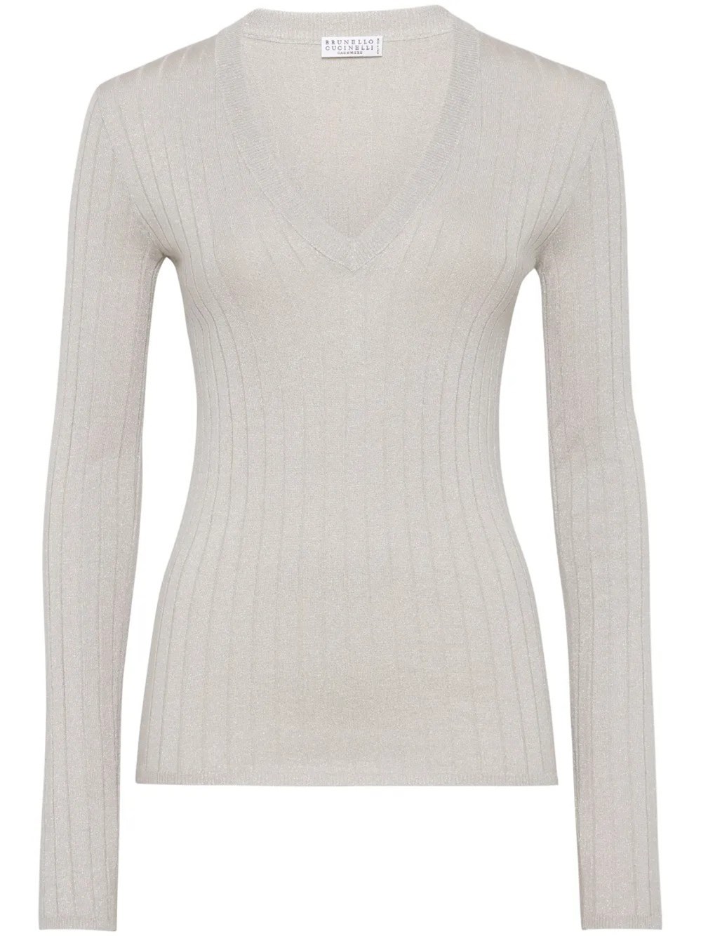 Brunello Cucinelli Light Grey Cashmere In Gray