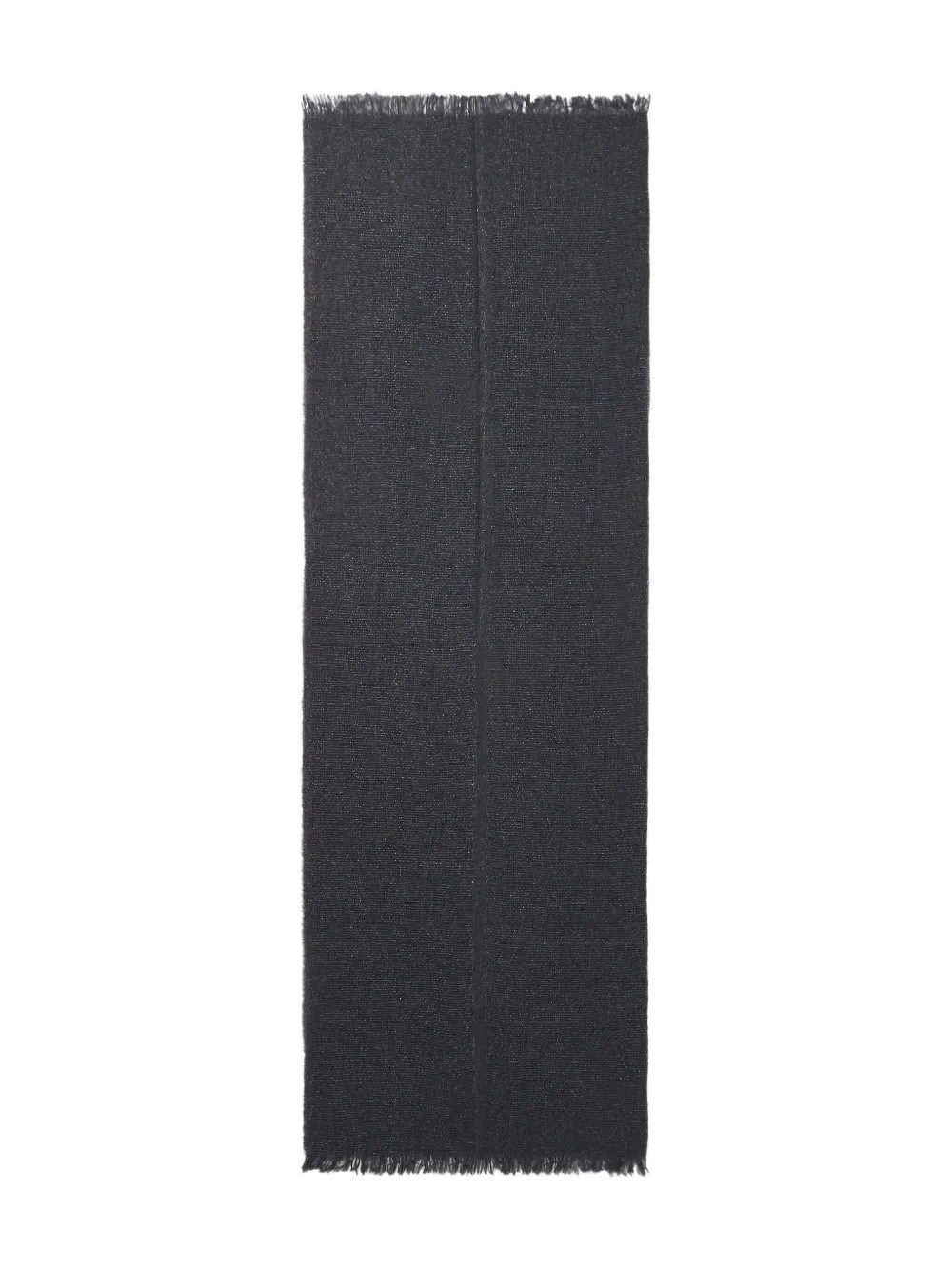 Peserico Metallic-flecked Fringed Scarf In Gray
