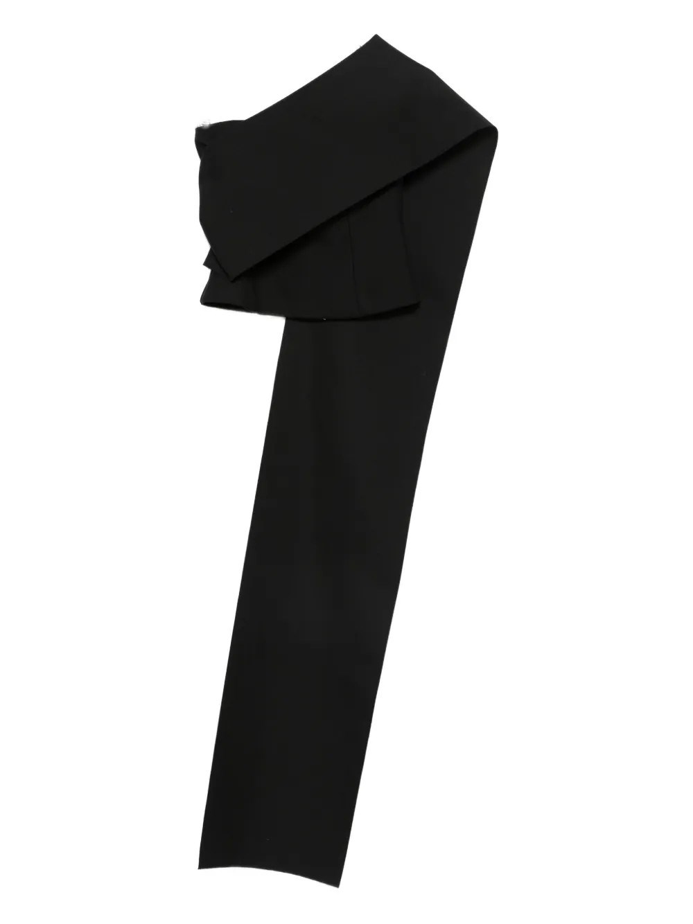 Rohe One-shoulder Cape Top In Black
