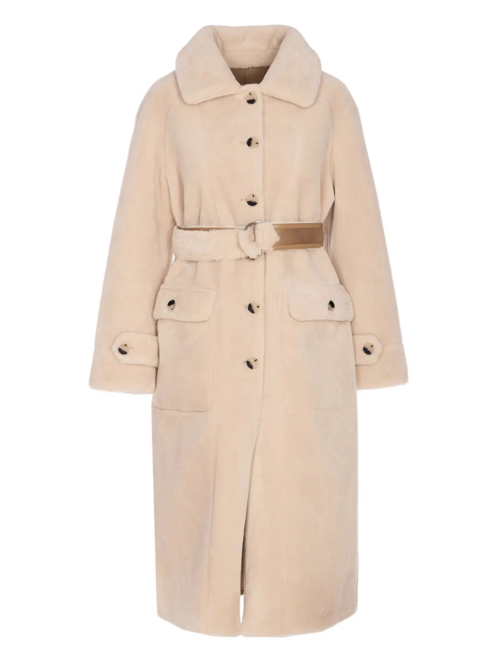 Urban Code Faux Fur Coat In Neutral
