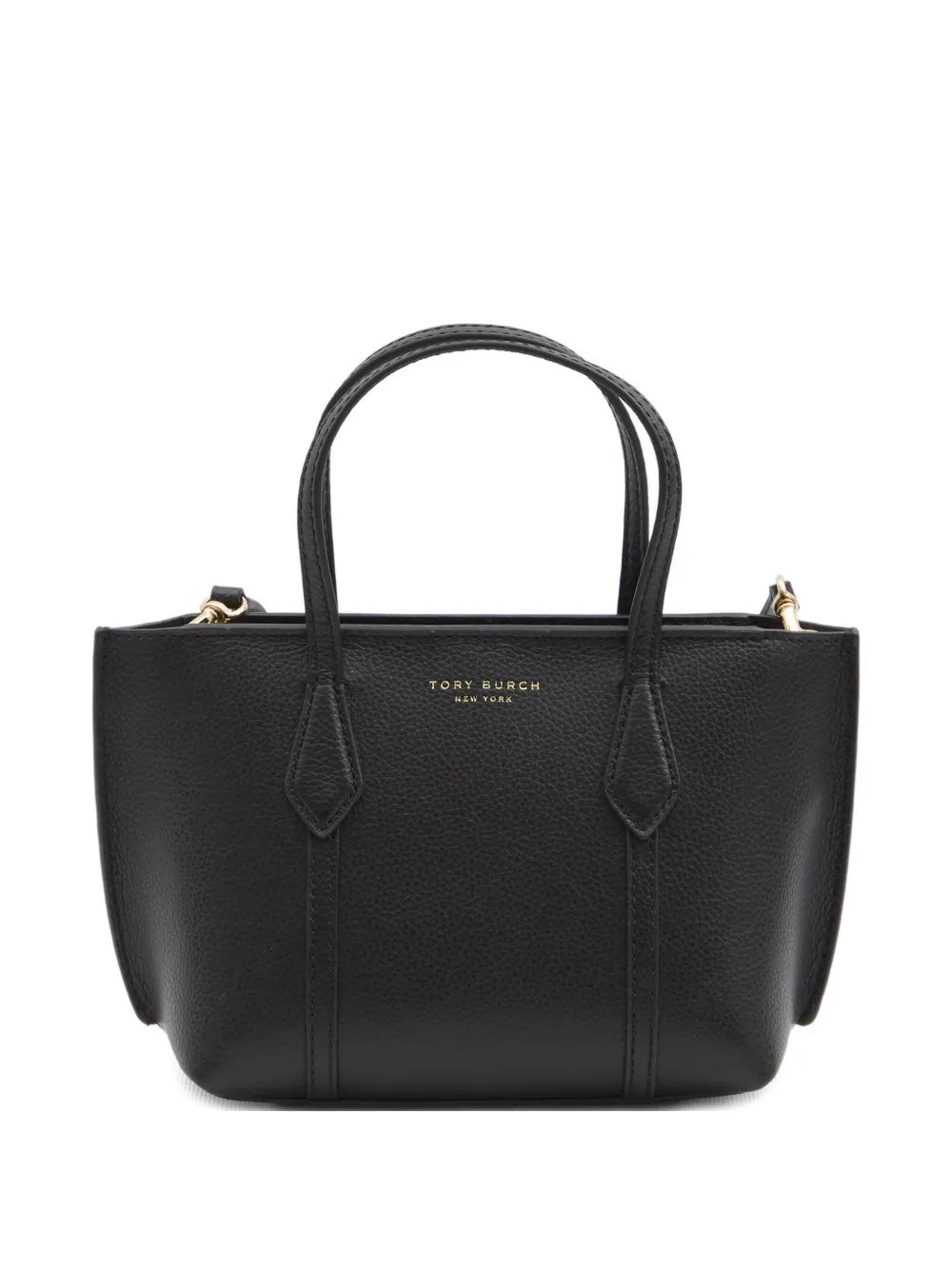 Tory Burch Perry Mini Tote In Black