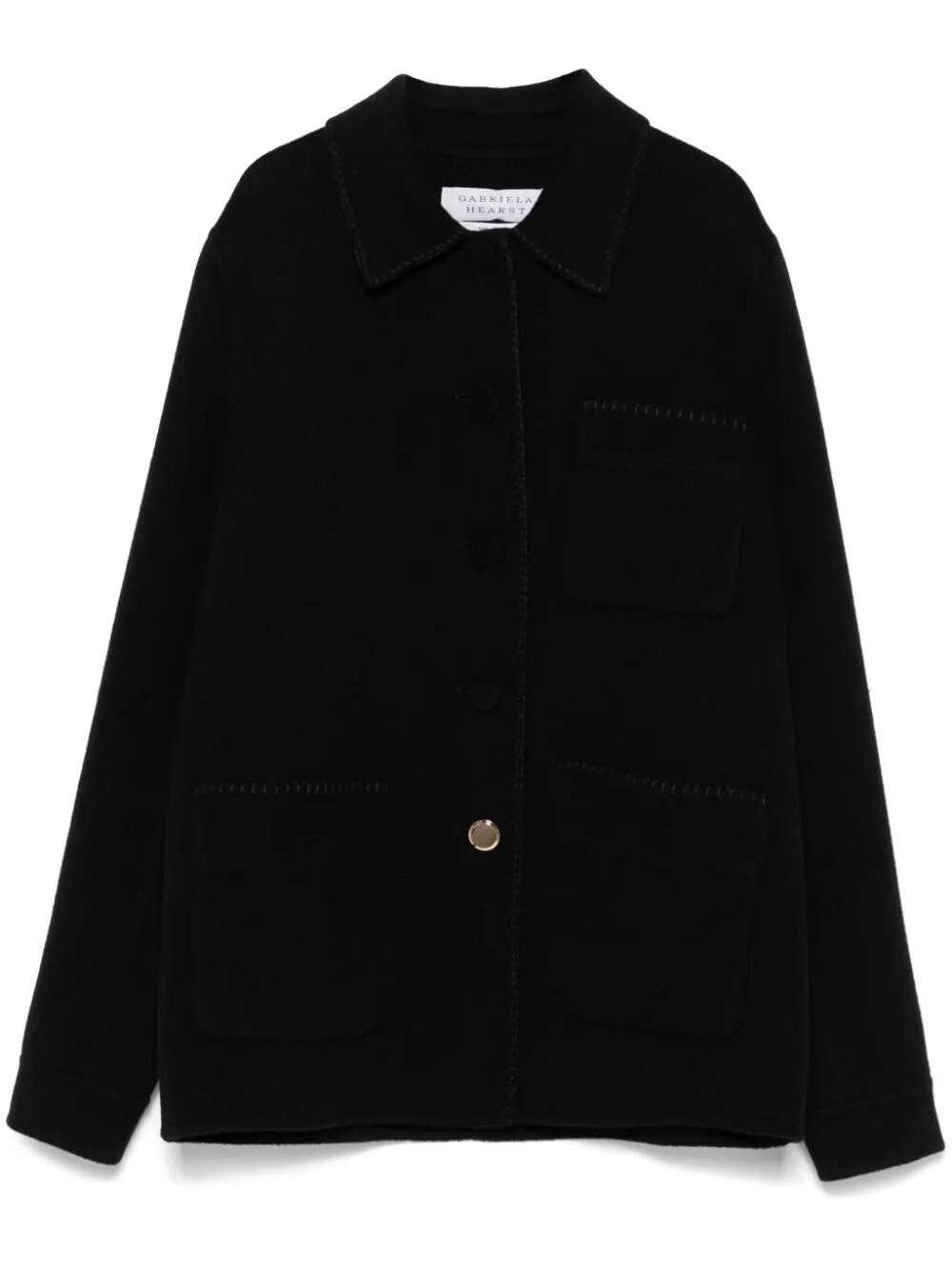 Gabriela Hearst Womens Black Ulu Chore Cashmere Jacket In Black