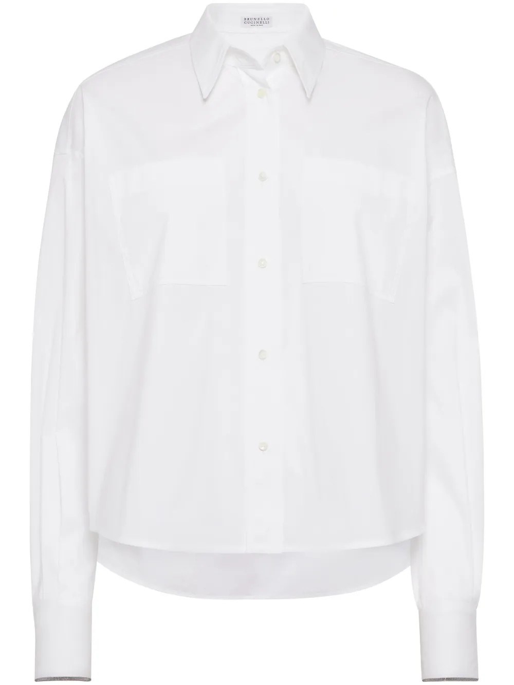 Brunello Cucinelli Monili Shirt In White
