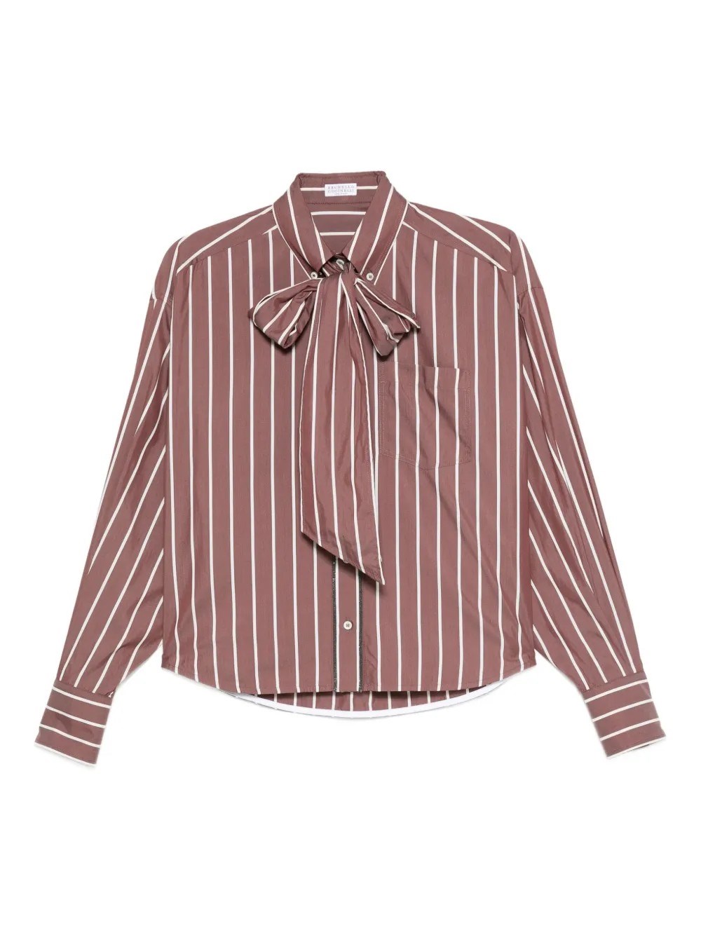 Brunello Cucinelli Stripe Shirt In Multi