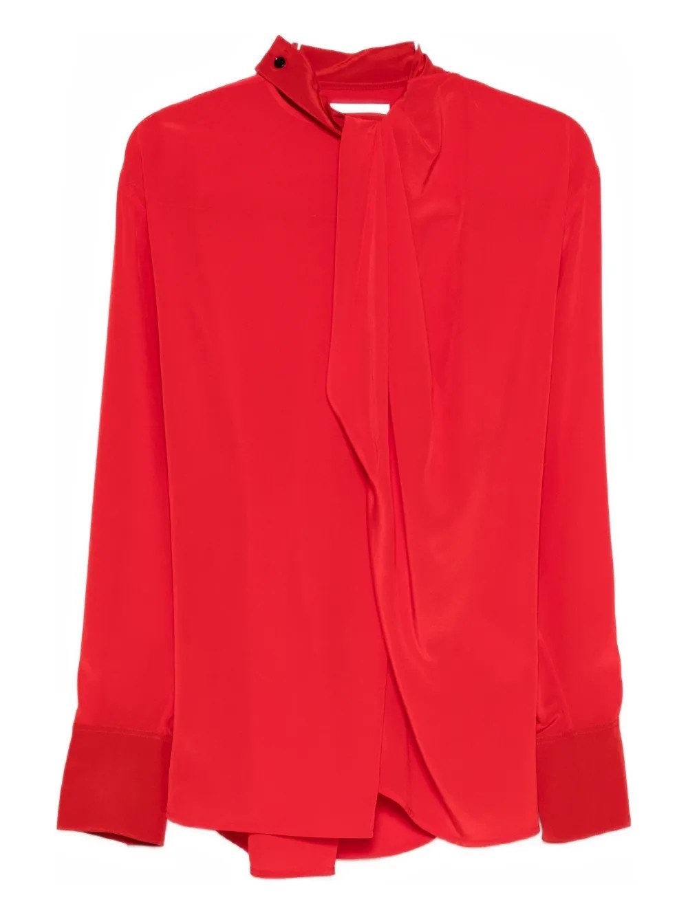 Victoria Beckham Silk Tunic In Red