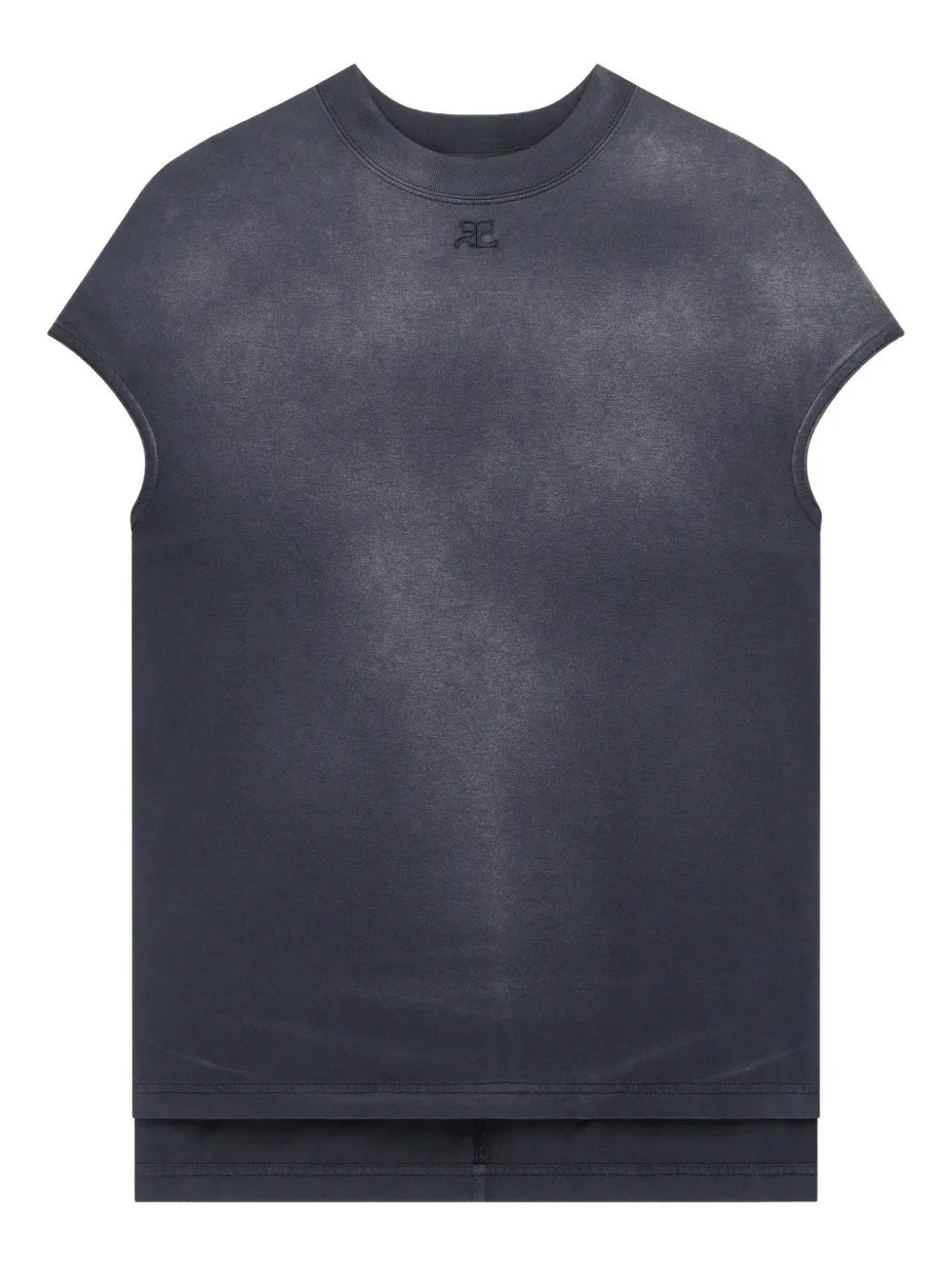 COURREGES T-Shirt Solarisé Oversize　COURREGES オーバーサイズ ソラライズド T シャツ COURREGES