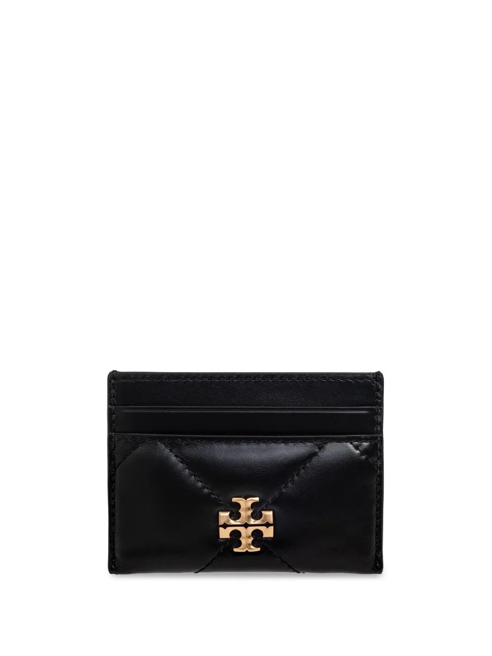 Tory Burch Kira Chevron Card Holder In Black