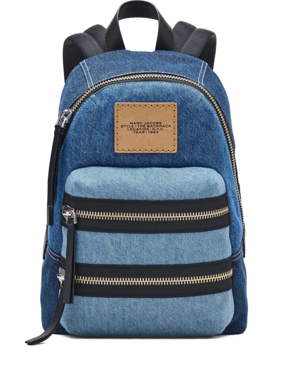 Marc Jacobs Denim Medium Backpack In Blue