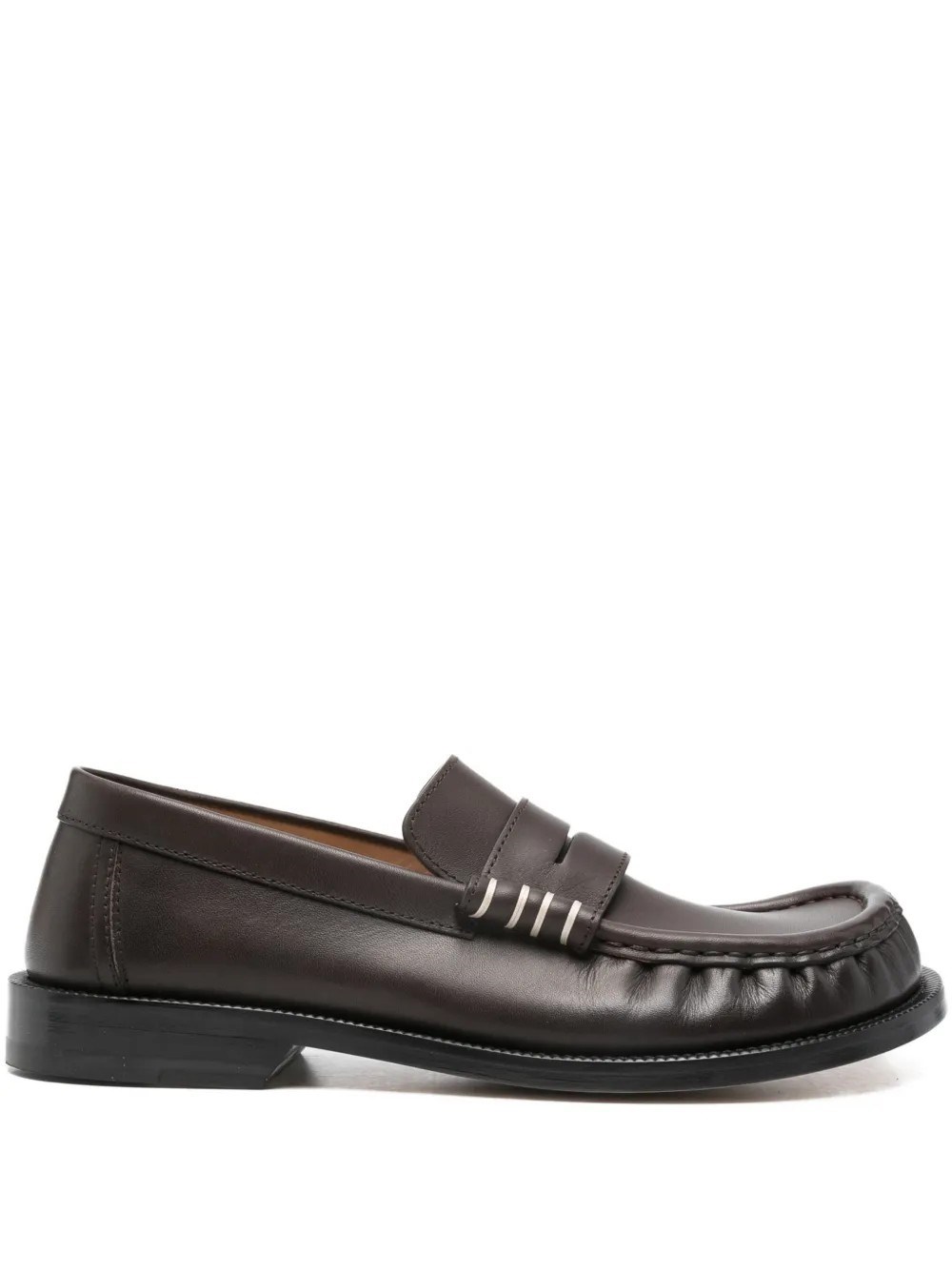 Jw Anderson Leather Loafer In Brown