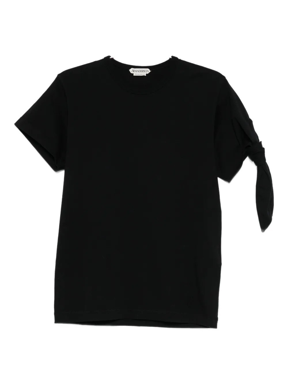 Jw Anderson Knot T-shirt In Black