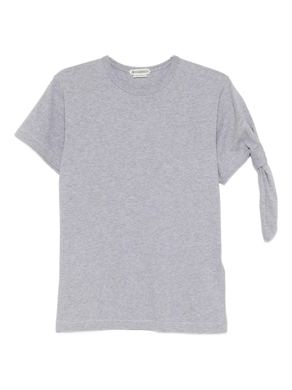 Jw Anderson Knot T-shirt In Gray