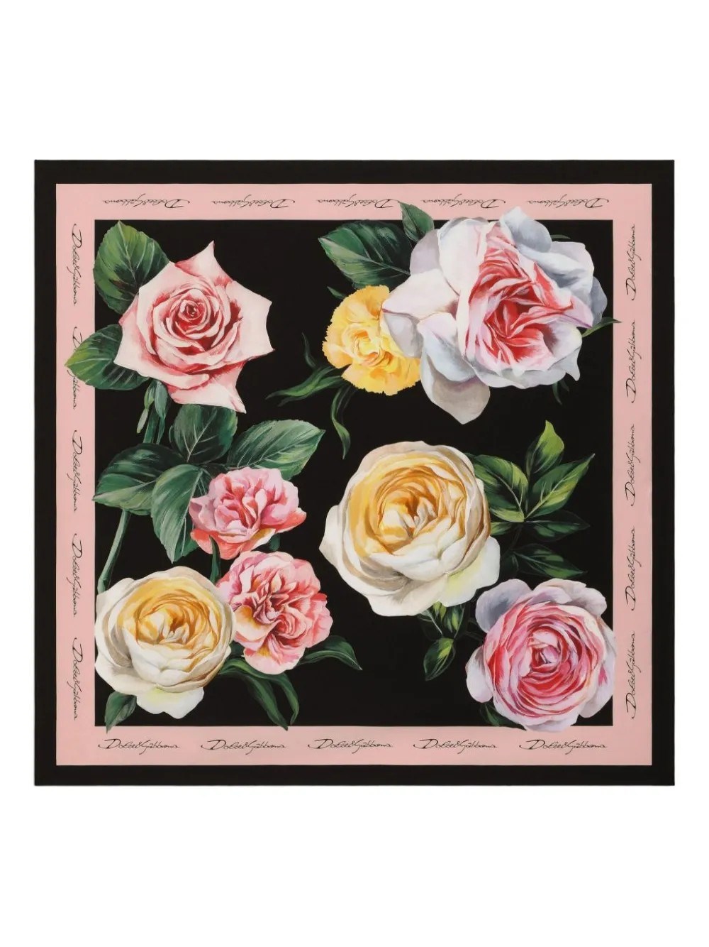 Dolce & Gabbana Floral Print Foulard In Multi