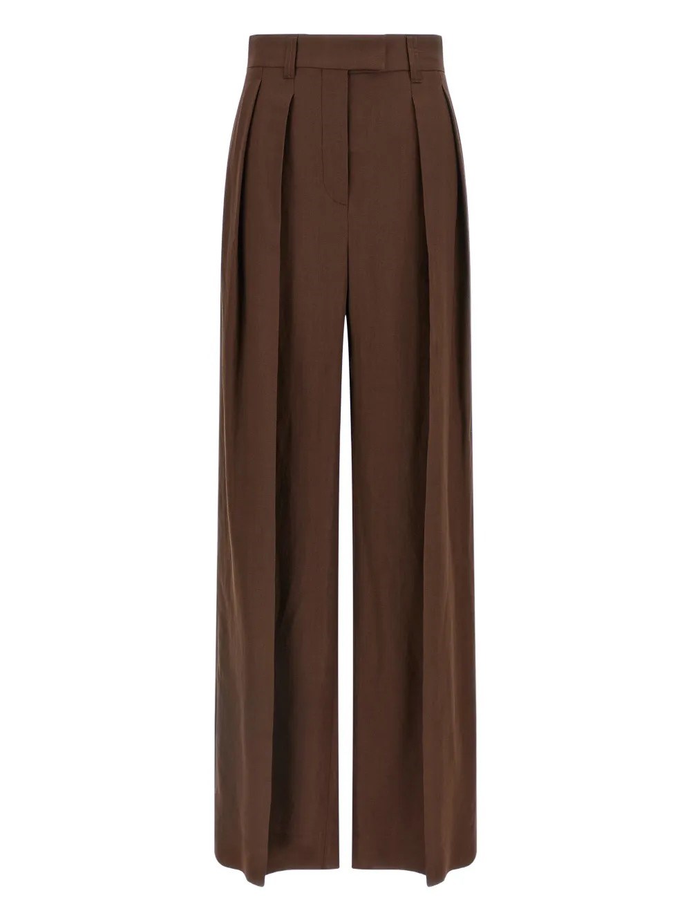 Brunello Cucinelli Flare Trousers In Brown