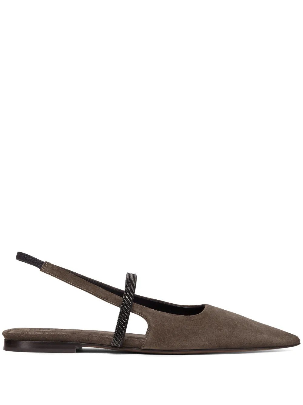 BRUNELLO CUCINELLI Brunello Cucinelli Suede Slingback　ブルネロ・クチネリ スエード スリングバック