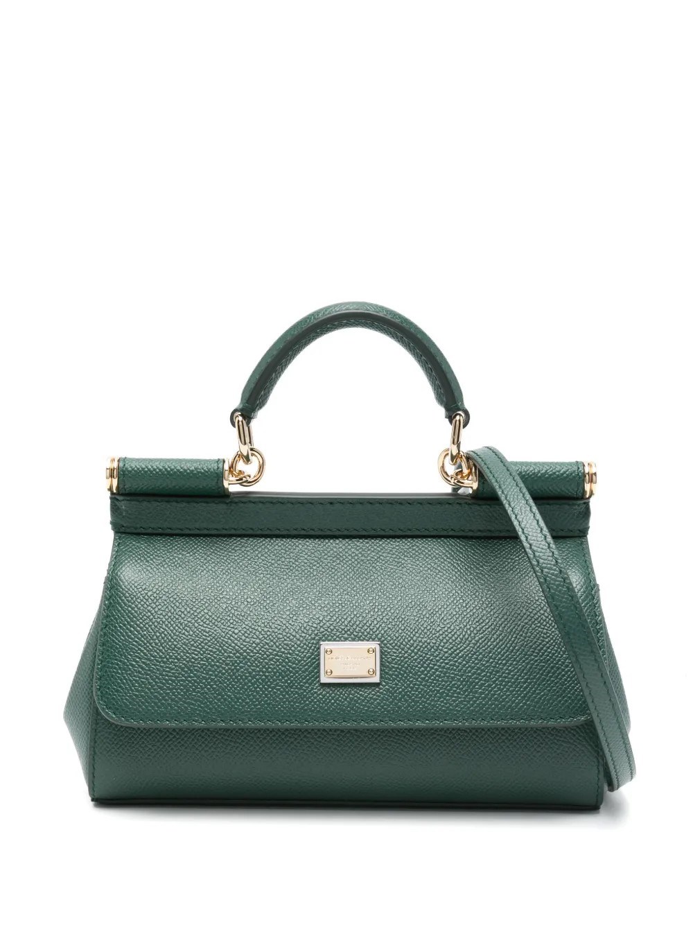 Dolce & Gabbana Sicily Top Handle Bag — Green
