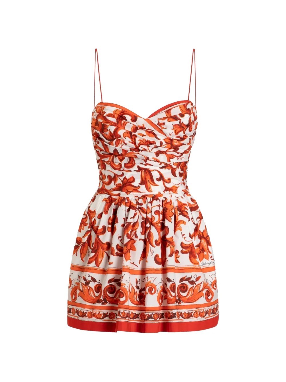 Dolce & Gabbana Maiolica Print Mini Dress