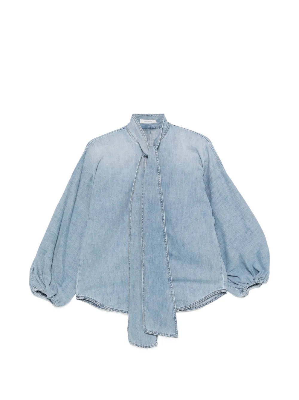Zimmermann Indra Denim Tie Neck Blouse　Zimmermann インドラ デニム タイネック ブラウス Zimmermann