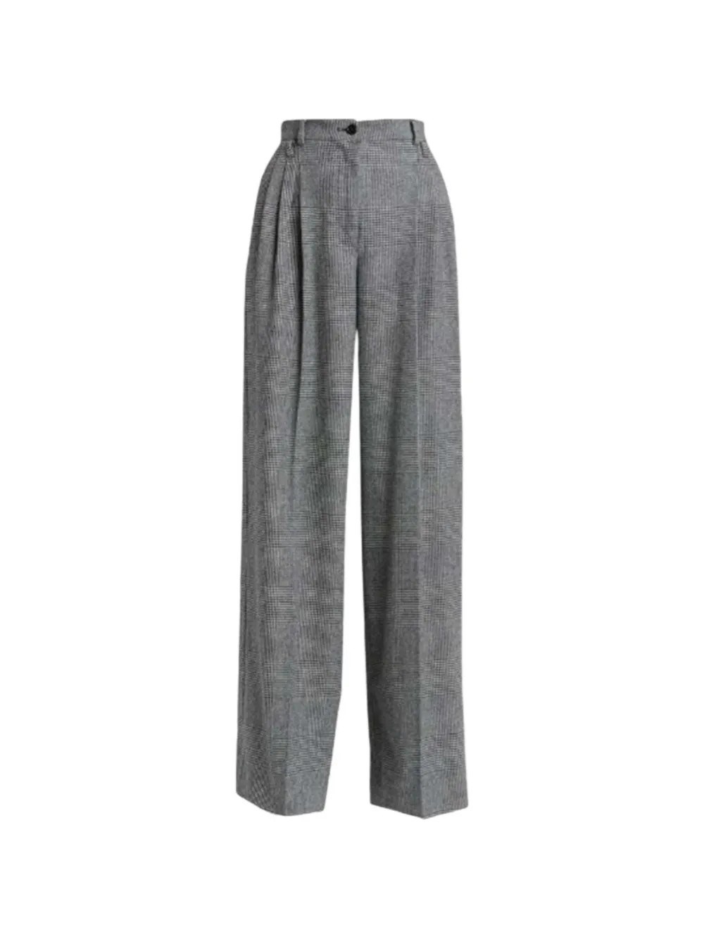 Dolce & Gabbana Flannel Virgin Wool Trousers — Gray