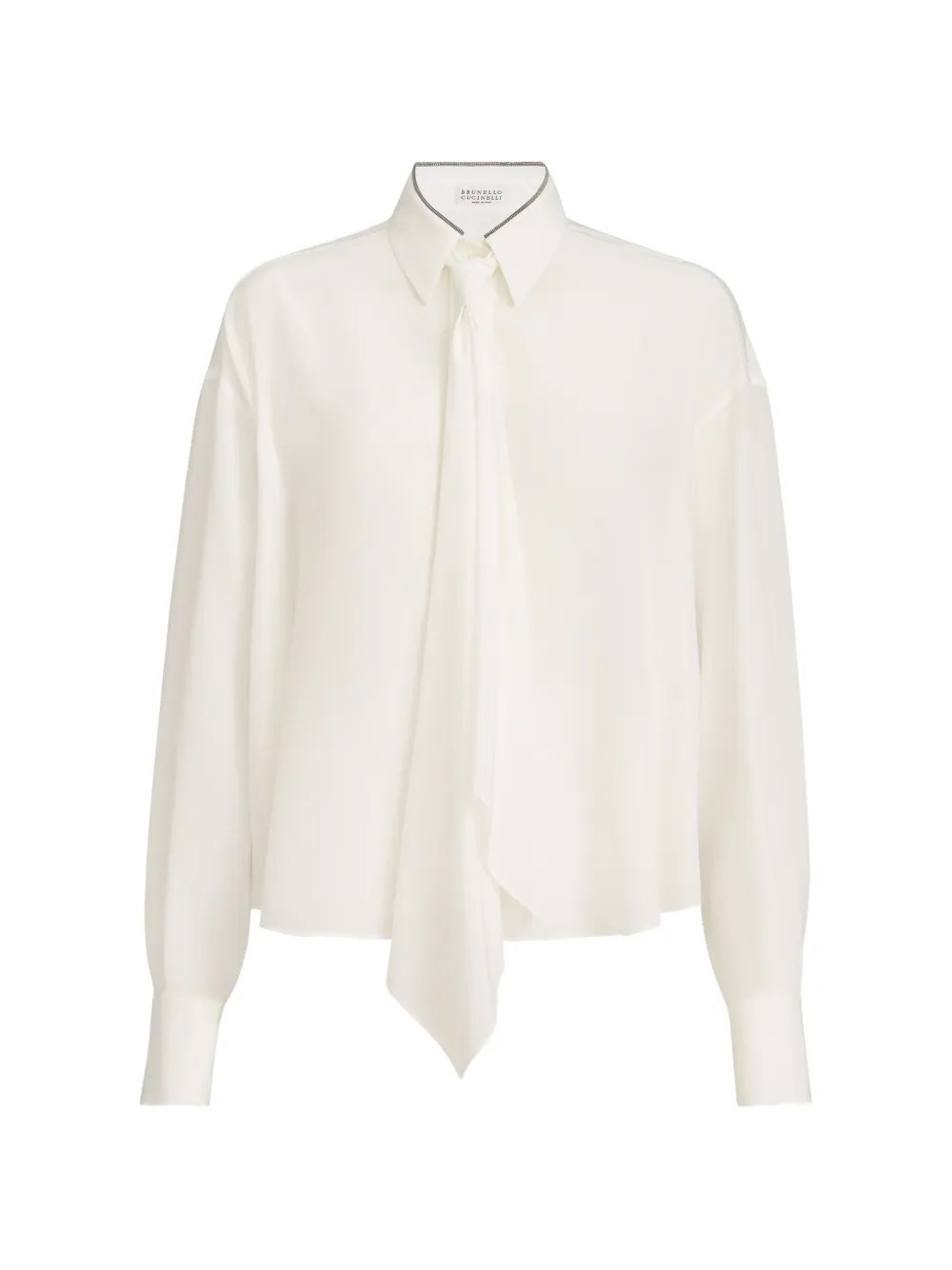 Brunello Cucinelli Shirt Wit Tie