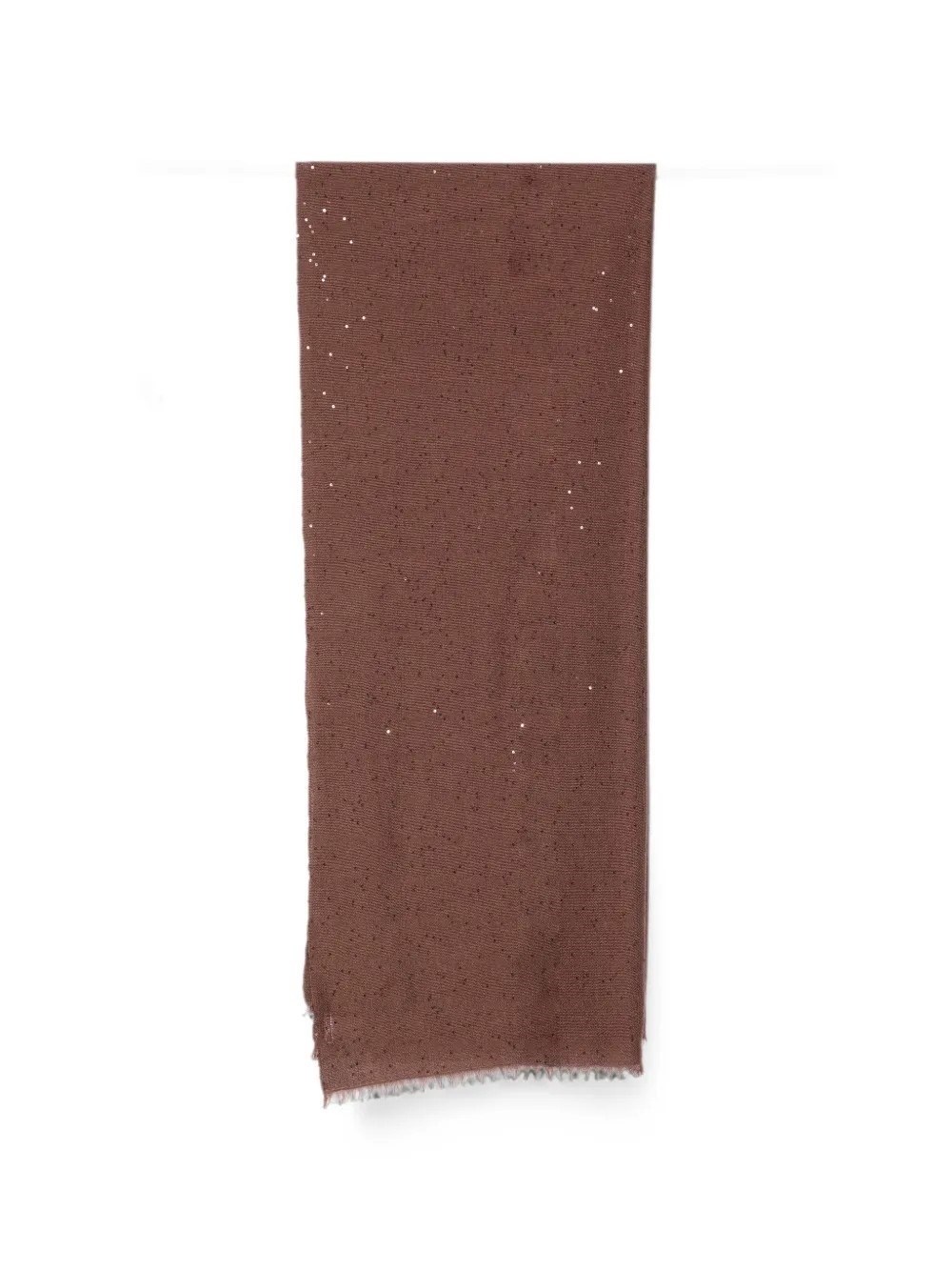 BRUNELLO CUCINELLI Brunello Cucinelli Sequin-Embellished Frayed Scarf　Brunello Cucinelli スパンコール装飾 フレイド スカーフ