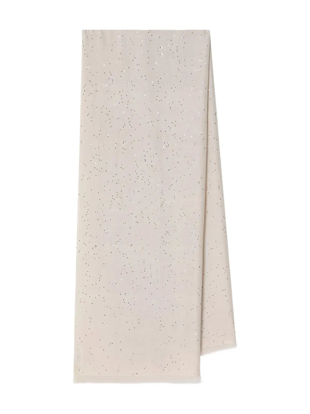 BRUNELLO CUCINELLI Brunello Cucinelli Sequin-Embellished Frayed Scarf　Brunello Cucinelli スパンコール装飾 フレイド スカーフ