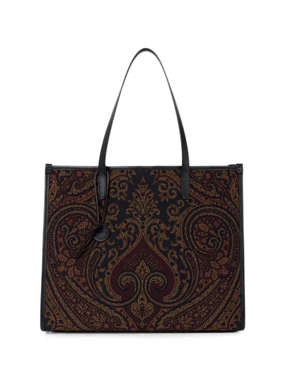 Etro Devore' Shopping Bag In Black